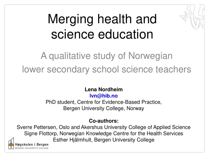 science education
