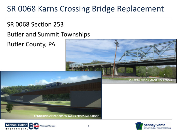 sr 0068 karns crossing bridge replacement