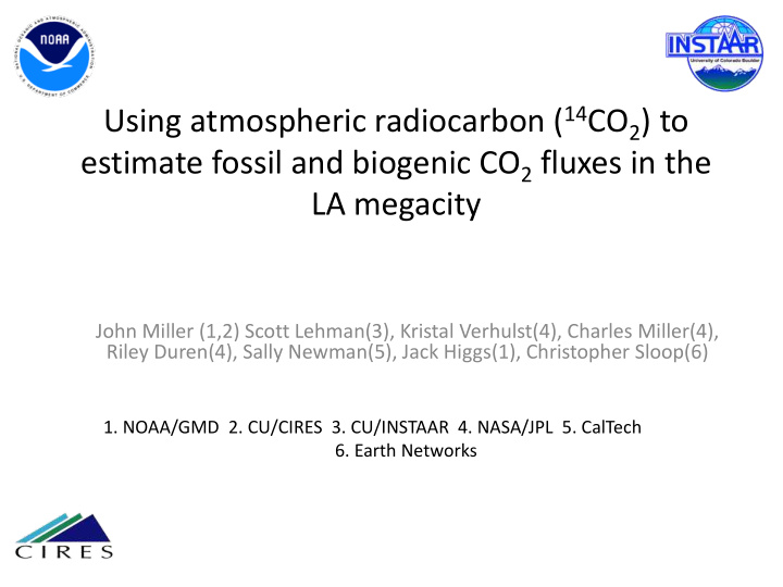 using atmospheric radiocarbon 14 co 2 to estimate fossil