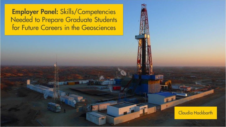 typical geoscience jobs in a large petroleum exploration