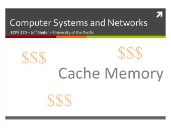 $$$  $$$  Cache  Memory    $$$  2    Schedule    This  week    Chapter
