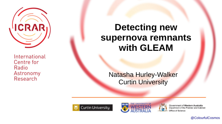 detecting new supernova remnants with gleam