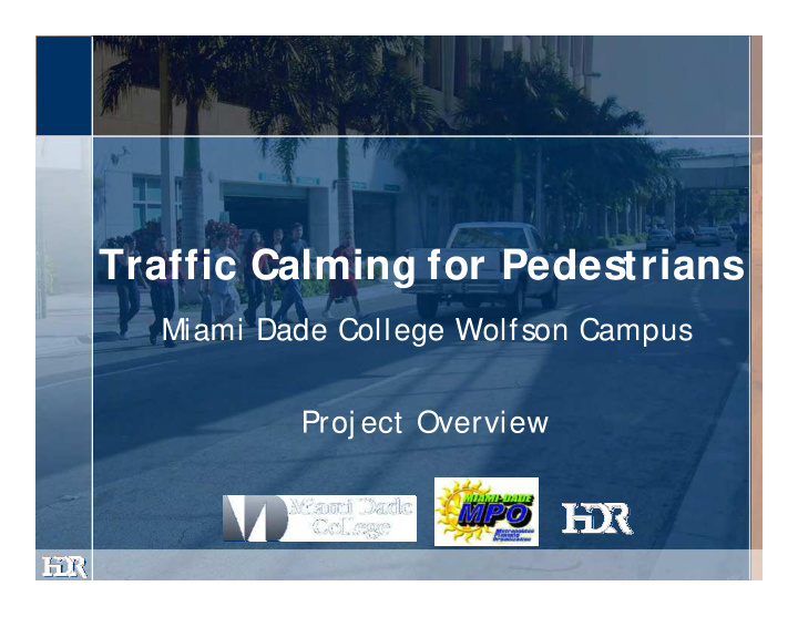 traffic calming for pedestrians