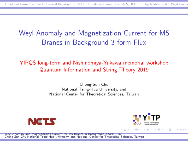 weyl anomaly and magnetization current for m5 branes in