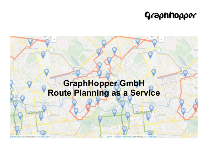 graphhopper gmbh route planning as a service