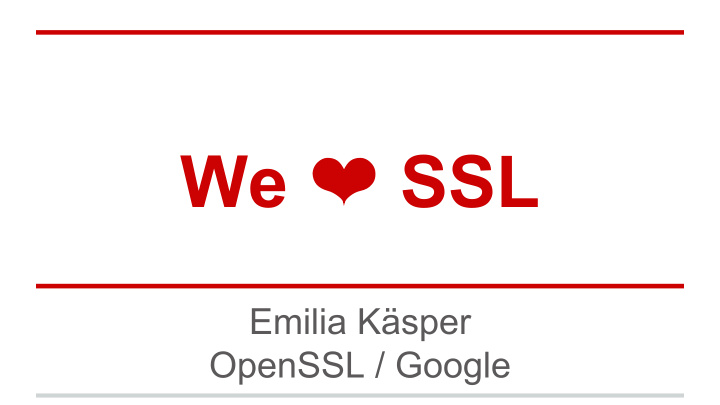 we ssl