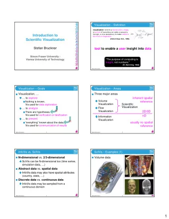 1  SciVis  Examples (2)  Medicine  Flow data  sketch from Leonardo Da  medical illustrations by