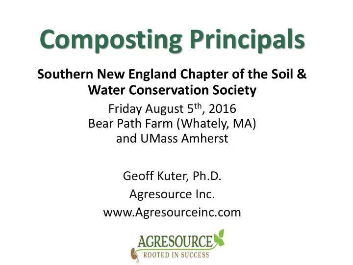 composting principals