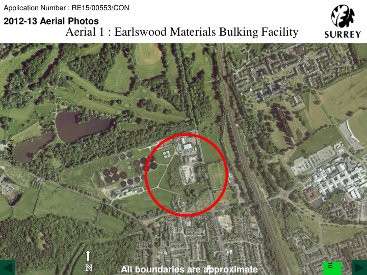 aerial 1 earlswood materials bulking facility