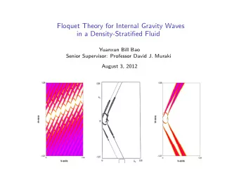 Floquet Theory for Internal Gravity Waves  in a Density-Stratified Fluid  Yuanxun Bill Bao  Senior