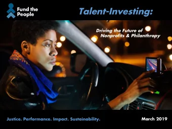 Fund the People  Fund the People  Fund the People  is the national campaign to maximize investment