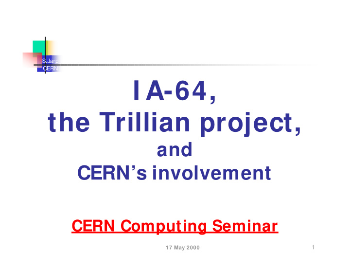 i a 64 the trillian project