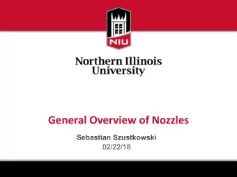 General Overview of Nozzles  Sebastian Szustkowski  02/22/18  Capillary Vs Nozzle  Generally