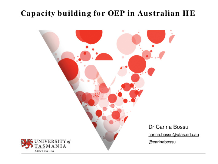 capacity building for oep in australian he