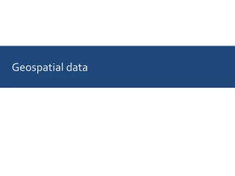 Geospatial data  Coordinate systems and projections  Cartesian longitude and latitude  Mercator