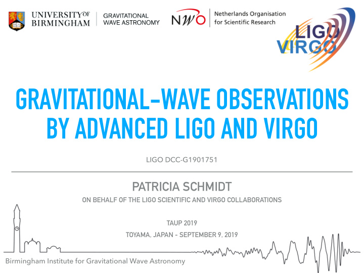 gravitational wave observations by advanced ligo and virgo