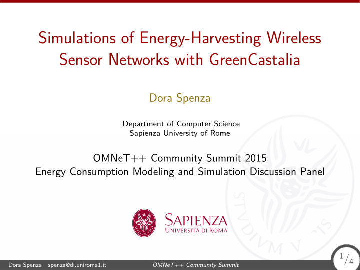 simulations of energy harvesting wireless sensor networks
