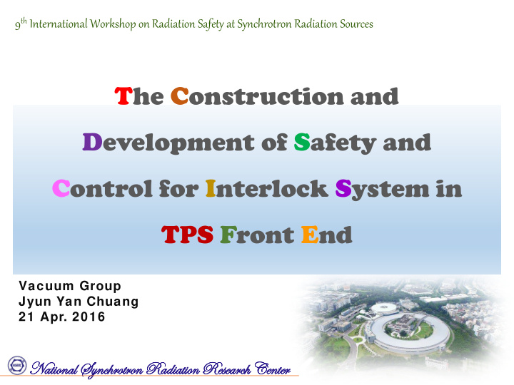 the construction and development of safety and control