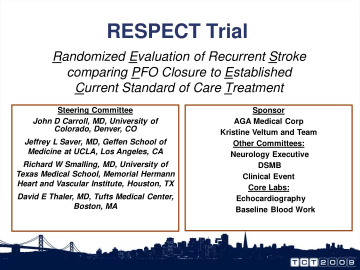 respect trial