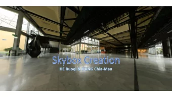 Skybox  Photo Acquisition  204 Photos  Homography  Errors in estimation of homographies