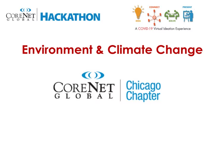 environment climate change environment climate change