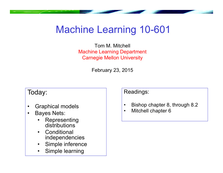 machine learning 10 601