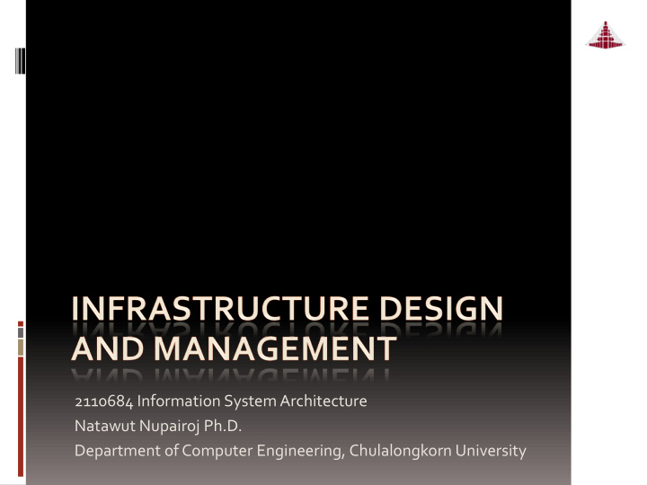 2110684 information system architecture natawut nupairoj