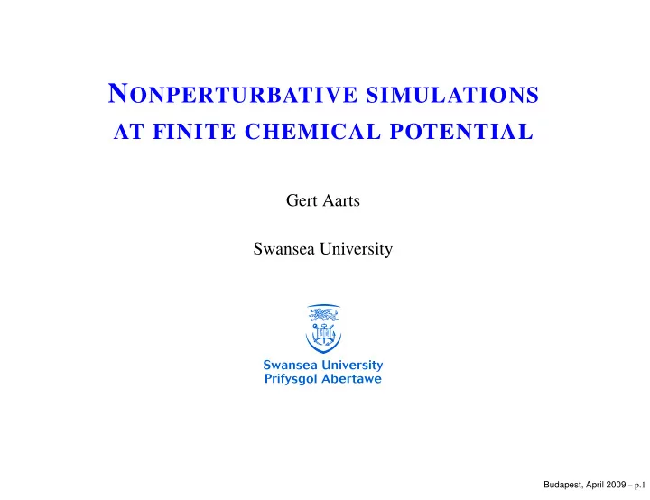 qcd at finite