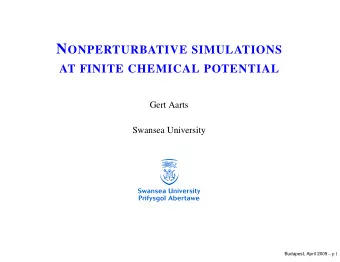 QCD AT FINITE   SIGN PROBLEM  fermion determinant is complex [det M (  )]  = det M (