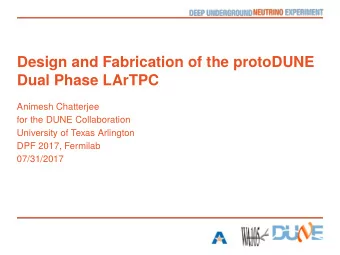 D  e  s  i  g  n  a  n  d  F  a  b  r  i  c  a  t  i  o  n  o  f  t  h  e  p  r  o  t  o  D  U  N