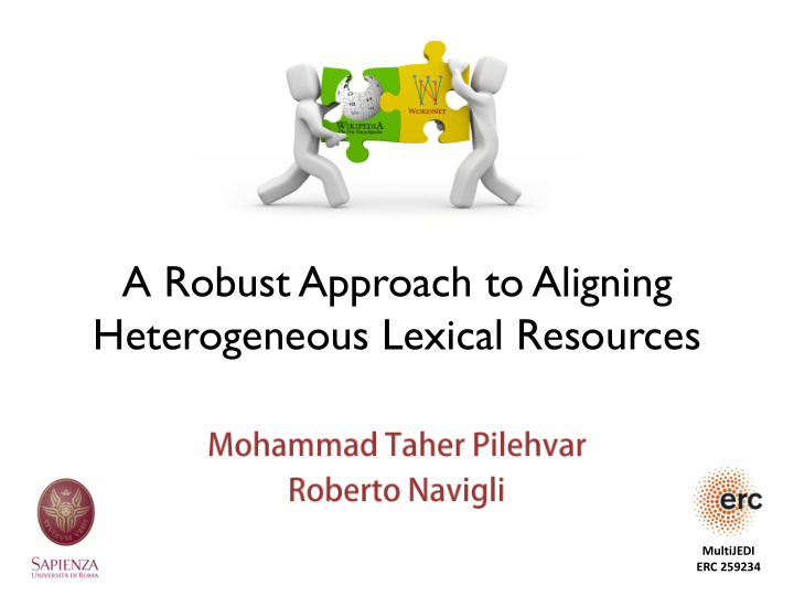 heterogeneous lexical resources