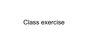 Class exercise  Single-nucleotide polymorphism    A single-nucleotide polymorphism (SNP,