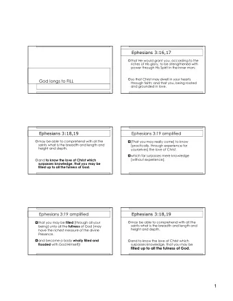 1  Ephesians 3:20,21  religion false version ! Now to Him who is able to do exceeding &quot; Of