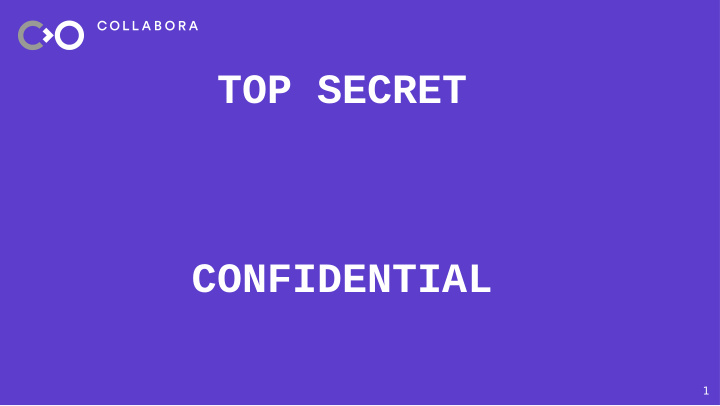 top secret confidential