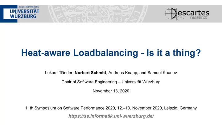 heat aware loadbalancing is it a thing