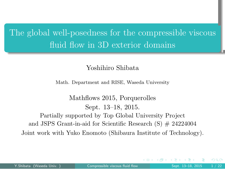 the global well posedness for the compressible viscous