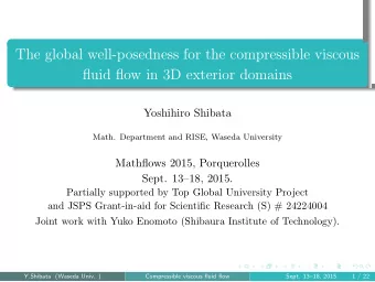 The global well-posedness for the compressible viscous  fluid flow in 3D exterior domains  .  .  .