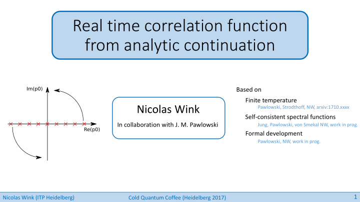 from analytic continuation