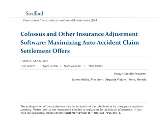 Colossus and Other Insurance Adjustment  Software: Maximizing Auto Accident Claim  Settlement