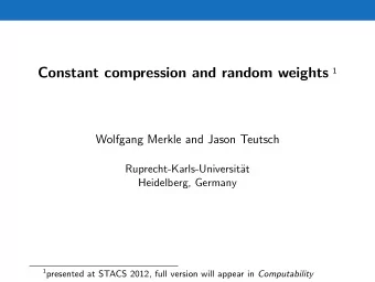 Random sequences  Randomness of individual sequences  Consider an infinite binary sequence A (0) A