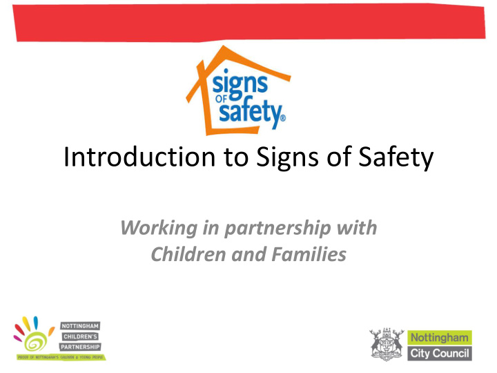 introduction to signs of safety