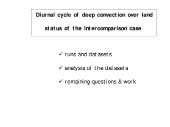 runs and dat aset s  analysis of  t he dat aset s  remaining quest ions &amp; work  runs