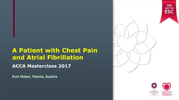 a patient with chest pain
