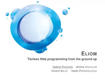 Evolution of the Web  1  Client  Server  2  2 / 22  1  Client  Server  2  2 / 22  1  Client  Server