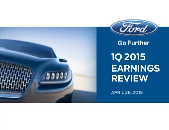 1Q 2015  1Q 2015  1Q 2015  1Q 2015  EARNINGS  EARNINGS  EARNINGS  EARNINGS  REVIEW  REVIEW  REVIEW