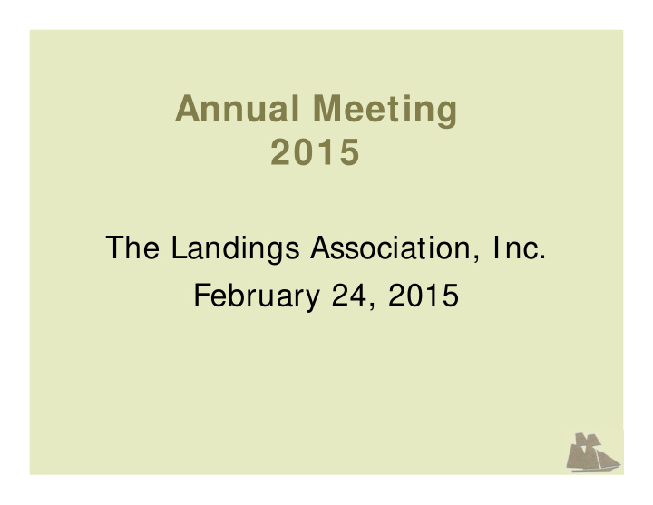 annual meeting 2015