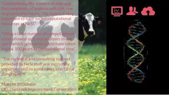 Undoubtedly, the amount of data and  the complexity of analysis will continue  to grow in the