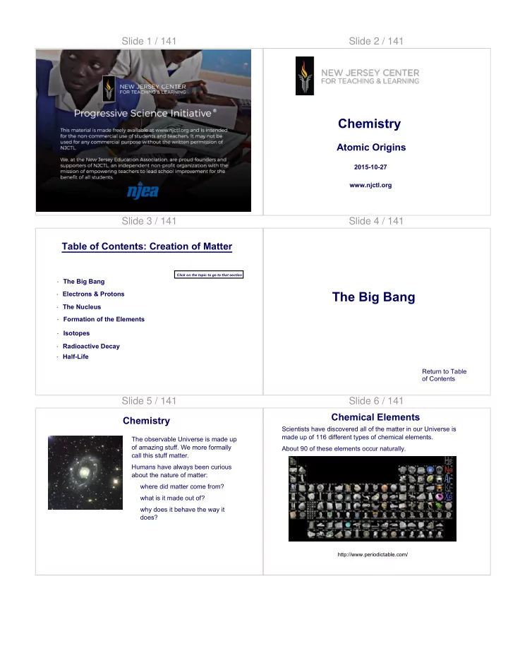 the big bang