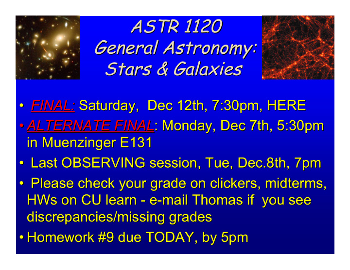 astr 1120 astr 1120 general astronomy general astronomy