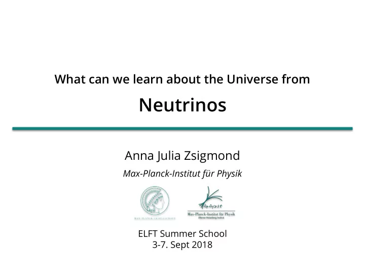 neutrinos